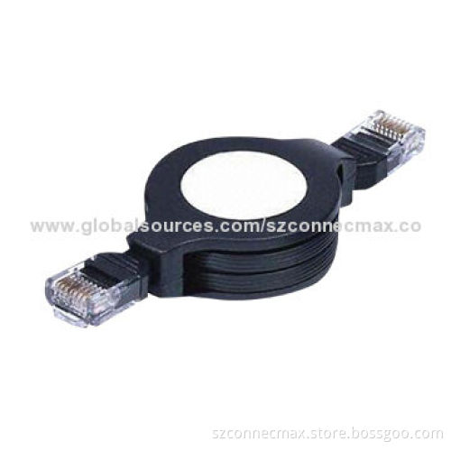 RJ45 to RJ45 Retractable Cable with Modular Connection, OEM Orders Welcomed